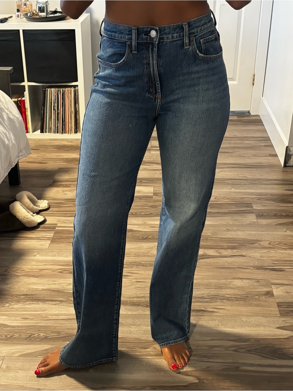 Silver Jeans Wide Leg Jeans — Dark Blue Wash
